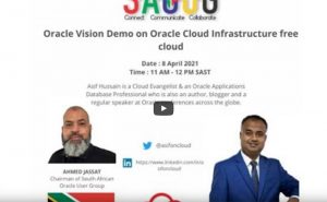 SAOUG Oracle Vision Demo on Oracle Cloud Infrastructure free cloud session by Asif Hussein